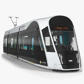3D Luxembourg Tram Urbos model
